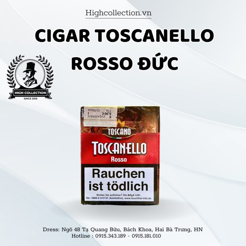 Cigar Toscanello Rosso Nội Địa Đức High Collection