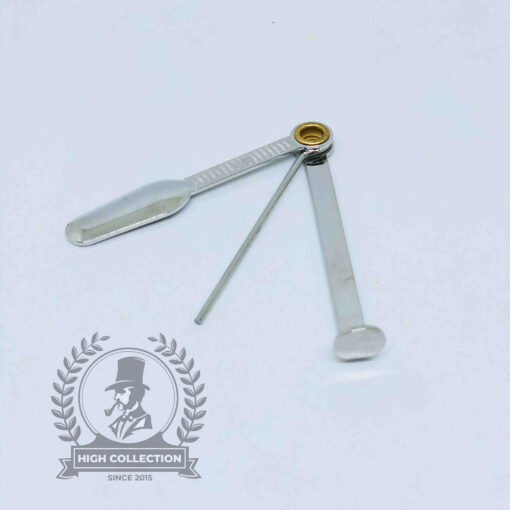 cạo tẩu inox vỏ da