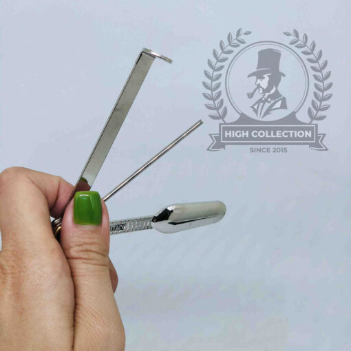 cạo tẩu inox vỏ da