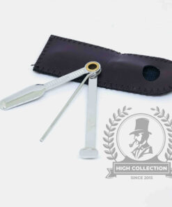 cạo tẩu inox vỏ da