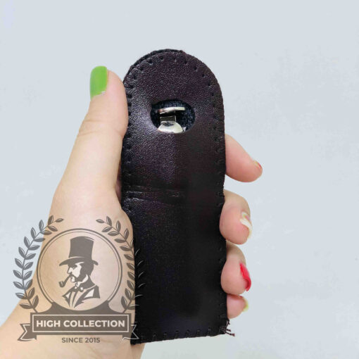 cạo tẩu inox vỏ da