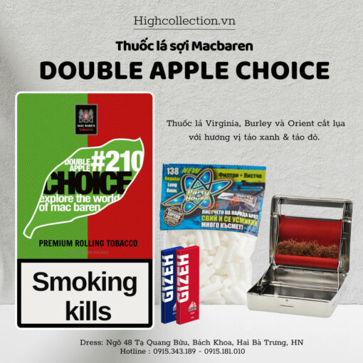 Thuốc Lá Sợi Mac Baren Double Apple