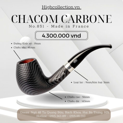 Tẩu Chacom Carbone 851