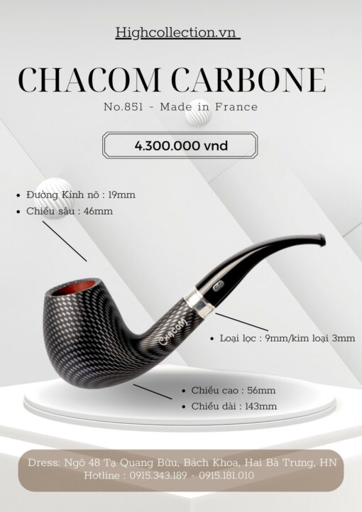Tẩu Chacom Carbone 851