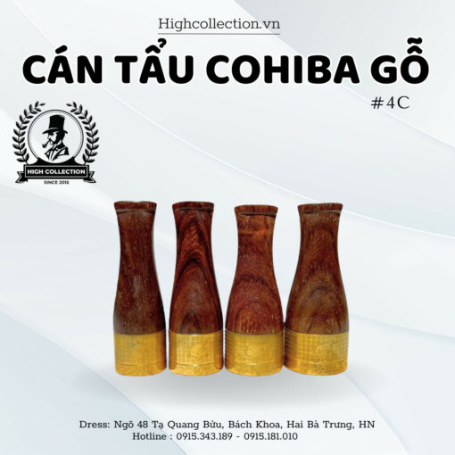 Cán Bắt Top Cigar Cohiba 4C Vân Gỗ