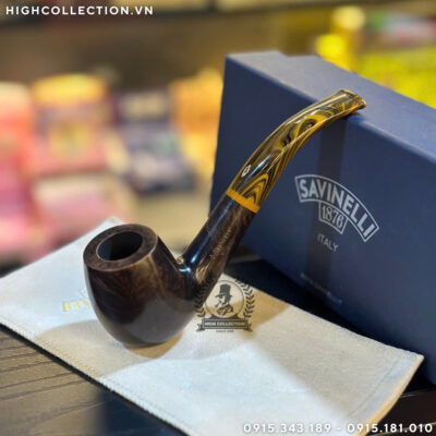 Tẩu Briar Savinelli Tigre Smooth Dark Brown 670