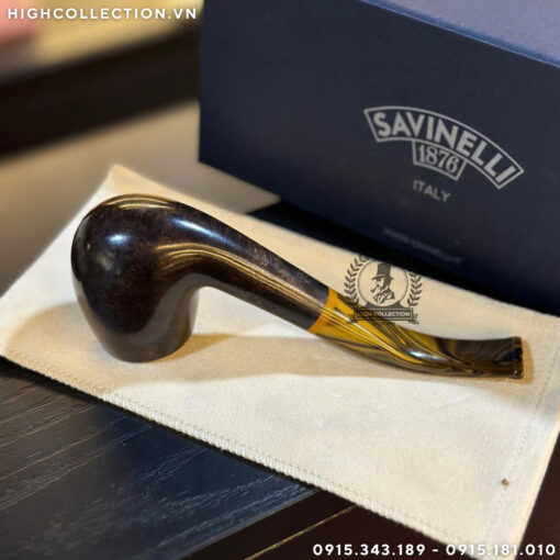 Tẩu Briar Savinelli Tigre Smooth Dark Brown 670