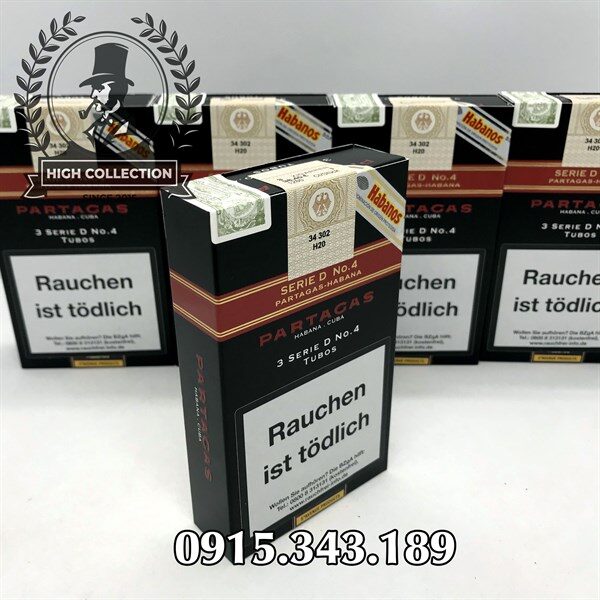 Cigar Partagas 15 Serie D No.4 Tubos Nội Địa Đức
