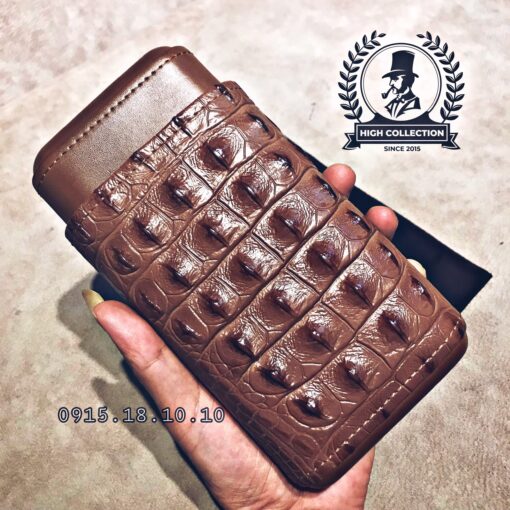 Ống Đựng Cigar Lubinski 3 Điếu Lõi Gỗ 5004