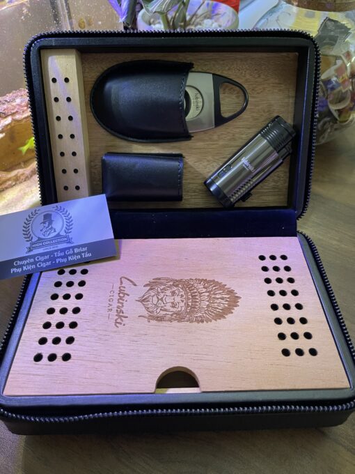 Ví Đựng Cigar Lubinski 4 Điếu YJA-60005-BK