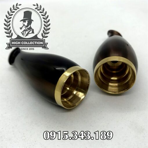 Cán Tẩu Cigar Sừng Bọc Đồng Ring 35-56