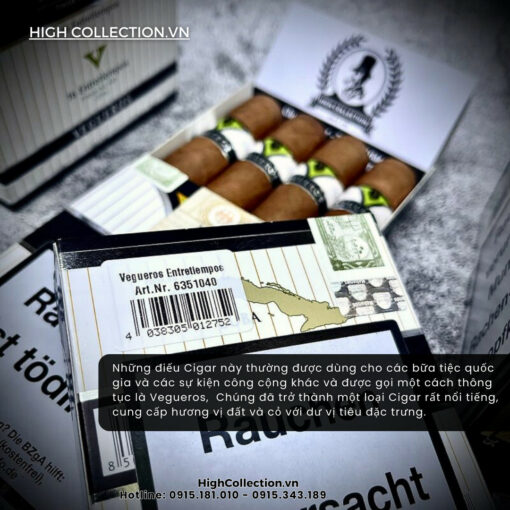 Cigar Vegueros 16 Tapados Hộp Sắt