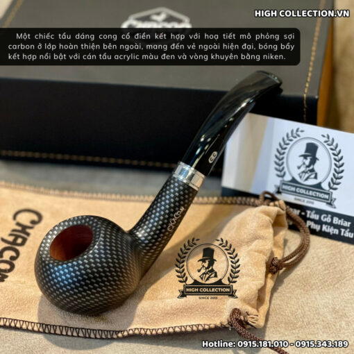 Tẩu gỗ Briar CHACOM Made In France 426