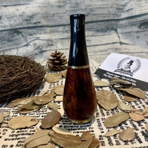 Cán Tẩu Cigar Sừng - Gỗ Cẩm Bọc Đông Ring 42-60
