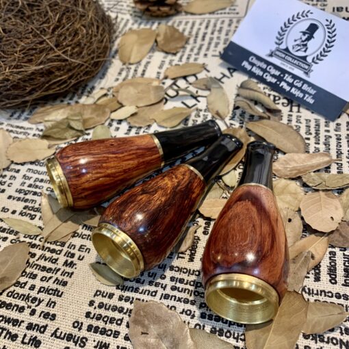 Cán Tẩu Cigar Sừng - Gỗ Cẩm Bọc Đông Ring 42-60