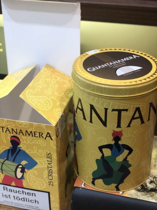 Cigar Guantanamera 25 Cristales Hộp Thiếc Tròn