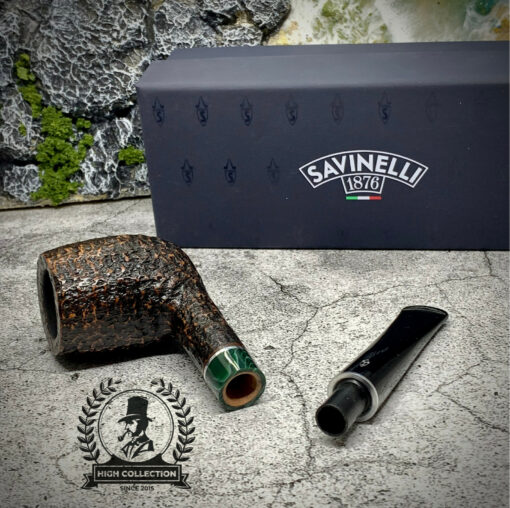 Tẩu Briar Savinelli Impero Rustic Dark Brown 111KS