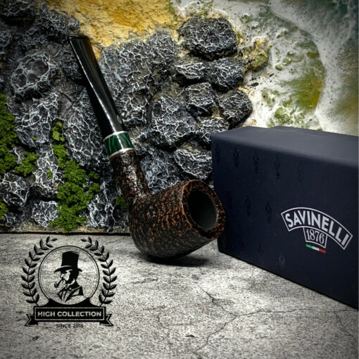 Tẩu Briar Savinelli Impero Rustic Dark Brown 111KS