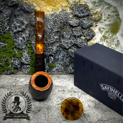 Tẩu Briar Savinelli Tortuga Rusticated 606KS