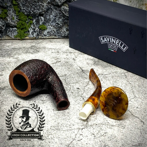 Tẩu Briar Savinelli Tortuga Rusticated 606KS