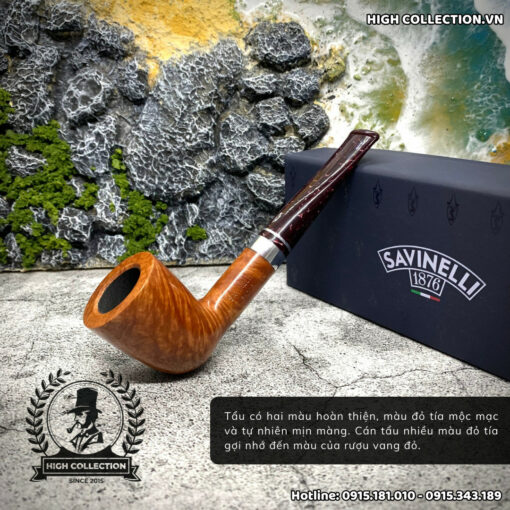Tẩu Briar Savinelli Bacco Smooth Nature 409