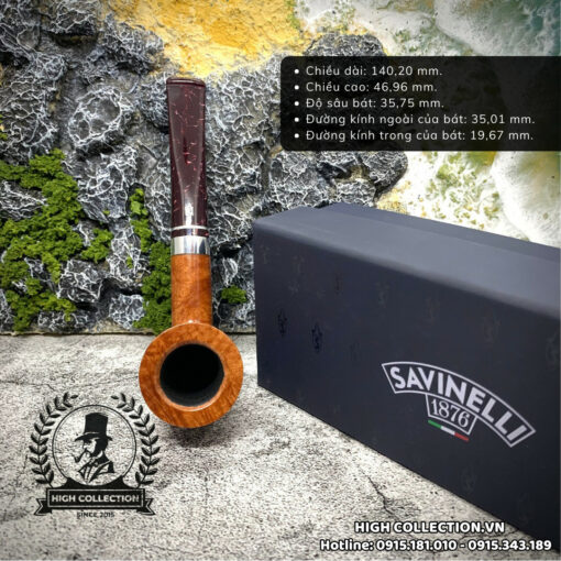 Tẩu Briar Savinelli Bacco Smooth Nature 409