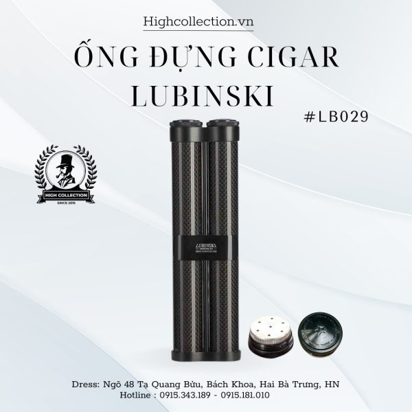 Ống Đựng Cigar 2 Điếu Lubinski LB029