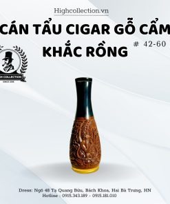 Cán Tẩu Cigar Gỗ Cẩm Khắc Rồng Ring 42-60