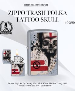 Zippo 29856 TRASH POLKA TATTOO SKULL