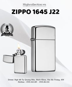 Zippo 1645 J22 Trơn Bạc