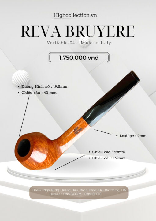 Tẩu Briar Reva Bruyere Veritable 04