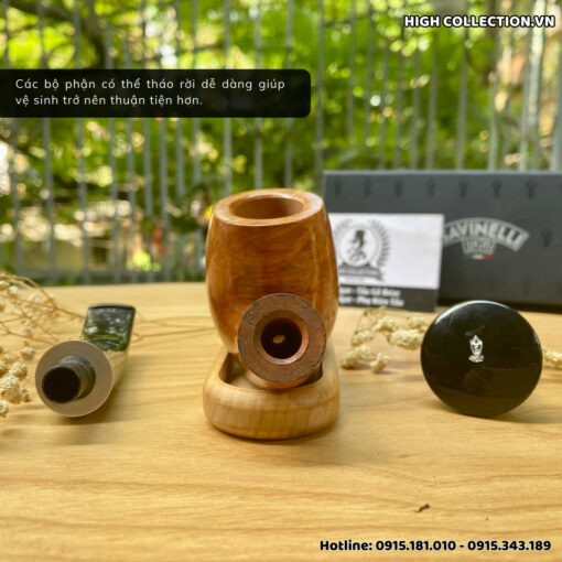 Tẩu Briar Savinelli Monsieur Smooth Nature 616KS