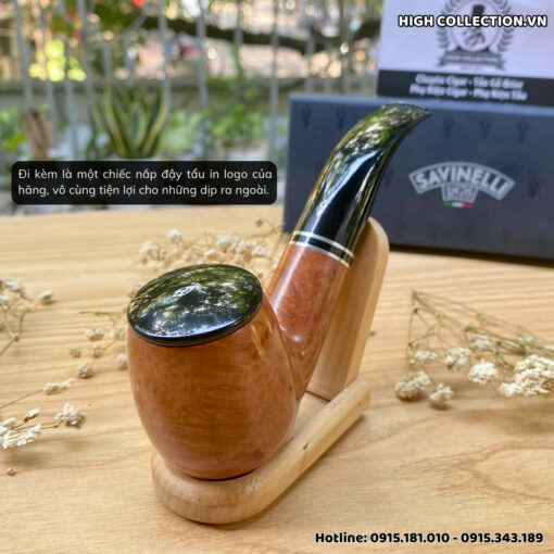 Tẩu Briar Savinelli Monsieur Smooth Nature 616KS