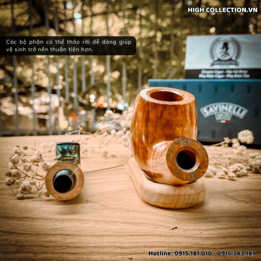 Tẩu Briar Savinelli Onda Smooth Nature 616KS