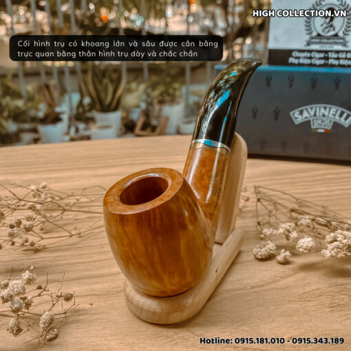 Tẩu Briar Savinelli Onda Smooth Nature 616KS