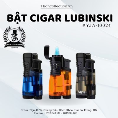 Bật Cigar Lubinski 3 Tia Kèm Gác YJA-10024