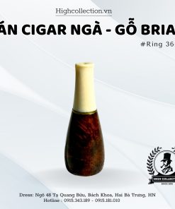 Cán Tẩu Cigar Ngà - Gỗ Briar Ring 36-60