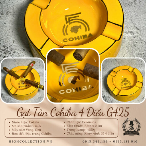 Gạt Tàn Cohiba 4 Điếu G425