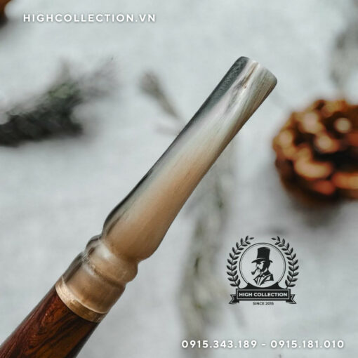 Tẩu Cigar Sừng Gỗ Bọc Đồng Đế Bằng Ring 42-60