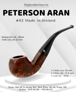 Tẩu Briar Peterson Aran 03 Made In Ireland
