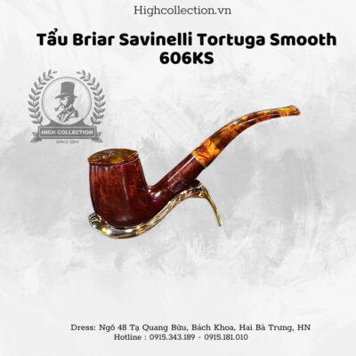 Tẩu Briar Savinelli Tortuga Smooth 606KS