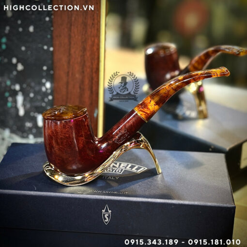 Tẩu Briar Savinelli Tortuga Smooth 606KS