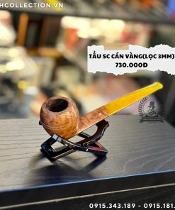 Tẩu SC Briar Cán Vàng Lọc 3mm