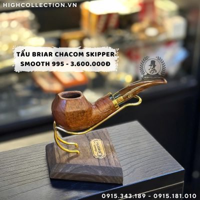 Tẩu Briar Chacom Skipper Smooth 995