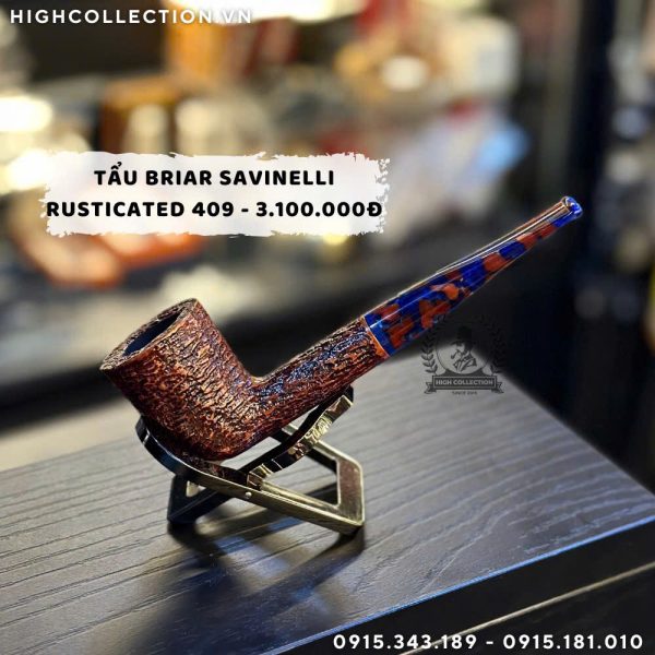 Tẩu Briar Savinelli Fantasia Rusticated 409