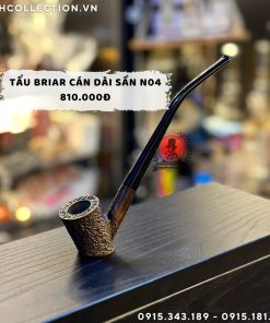 Tẩu Briar Cán Dài Sần N04