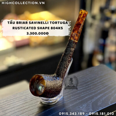 Tẩu Briar Savinelli Tortuga Rusticated Shape 804KS