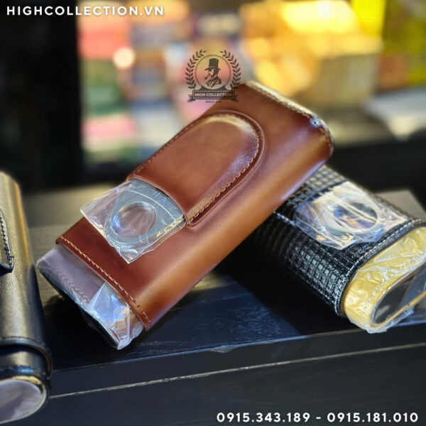 Ống Đựng Cigar 3 Điếu Kèm Dao