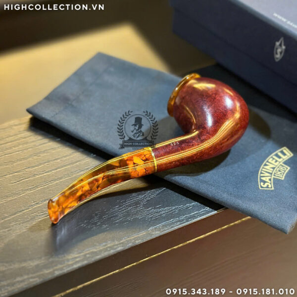 Tẩu Briar Savinelli Tortuga Smooth 626