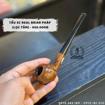 Tẩu SC Real Briar 650 PHÁP (Lọc Tăm)